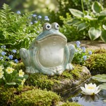 Article Figurine grenouille en céramique 13 cm – Décoration intérieure et idée cadeau originale