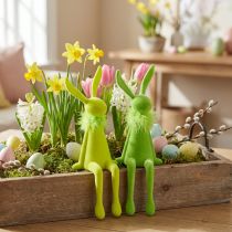 Article Figurines Lapin de Printemps 36 cm - Lot de 2 Décorations de Saison