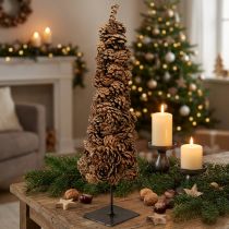 Article Sapin décoratif en pommes de pin naturel 50 cm