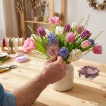 Article Plumes Naturelles de Pintade Rose avec Points 4-12 cm – Lot de 100