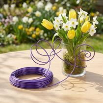 Article Fil aluminium décoratif violet Ø 2 mm x 3 m