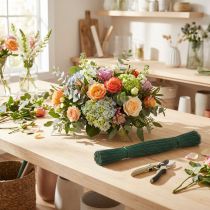 Article Fil de fleuriste vert 0,4 mm en aluminium – Longueur 30 cm, 1 kg