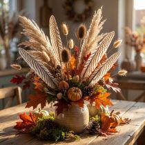 Article Plumes naturelles de faisan brun et beige 20 cm - Lot de 20