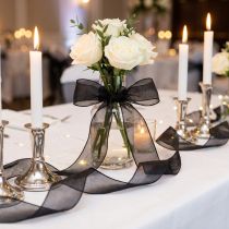 Article Ruban en organza noir 40 mm x 20 m