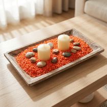 Article Gravier décoratif orange en marbre 2-3 mm 2 kg