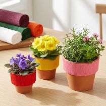 Article Manchettes en crépon pour pots de fleurs – Set de 150 pièces – 3 tailles