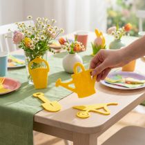 Article Décorations en feutrine jaune outils de jardin 24 pièces