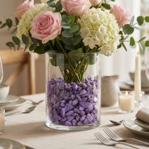 Article Galets décoratifs violet aubergine 9-13 mm – 2 kg