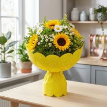 Article Manchettes rosaces Ø 48 cm jaune 50 p.