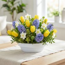 Article Coupe pour compositions florales en plastique blanc Ø12 cm - Lot de 25