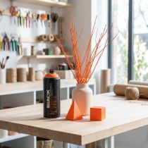 Article Bombe de peinture spray orange néon 400 ml