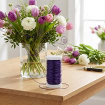 Article Fil décoratif violet 50 m en métal pour créations et décorations florales