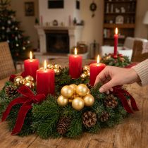 Article Boules Décoratives Or Brillant et Mat Ø40mm – Lot de 32