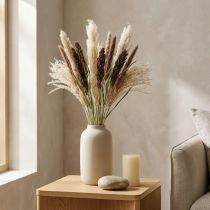 Article Graminées Séchées en Bouquet, Naturelles, 70 cm