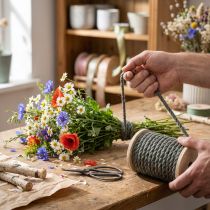 Article Ruban de jute, cordon de jute décoratif anthracite Ø7 mm 5 m