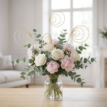 Article Tiges en spirale blanchies en bois naturel - Lot de 25