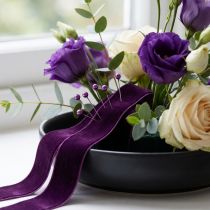 Article Épingles à tête perlée 6 mm x 65 mm violet - Lot de 100