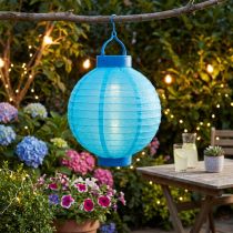 Article Lanterne Solaire LED Pliable Bleu Ø20cm
