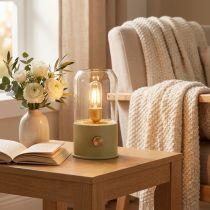 Article Lampadaire de table LED rétro pistache 19,5 cm