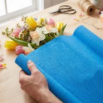 Article Krepppapier pour décoration florale bleu 50×250 cm - Lot de 5