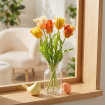 Article Tulipes artificielles orange 53 cm pour décoration et fêtes