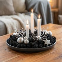 Article Mousse naturelle noire conservée 400g pour décoration et loisirs créatifs