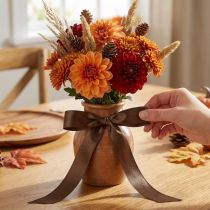 Article Ruban en taffetas marron 25 mm x 50 m pour décoration