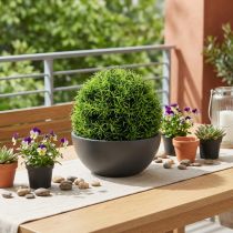 Article Boule décorative en gazon artificiel vert Ø18 cm