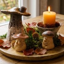 Article Set de décoration d'automne avec hérisson, champignons et feuilles