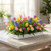 Article Plateau de fixation blanc pour compositions florales 23x11x2,5cm - Lot de 25