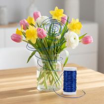 Article Fil décoratif bleu pour créations florales et idées créatives, 50 m
