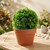 Article Boule décorative en gazon artificiel vert Ø18cm