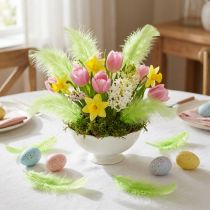 Article Plumes décoratives vert clair 5-10 cm 20 g pour créations DIY