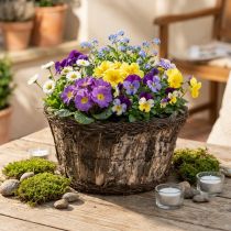 Article Pot de fleurs en écorce de bouleau et branches Ø28 cm H15 cm