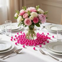 Article Perles Décoratives Ø10 mm Rose Perlé - Lot de 115