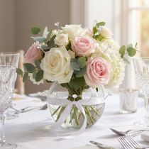Article Épingles décoratives transparentes effet diamant Ø6 mm – Lot de 85