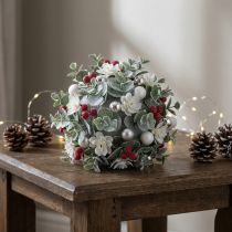 Article Boules en mousse florale sèche gris Ø9 cm - Lot de 12
