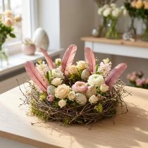Article Plumes naturelles teintées rose ancien pour décoration 20g