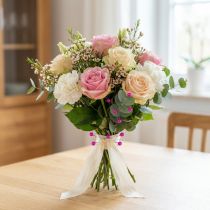 Article Aiguilles décoratives perle rose Ø10 mm, 60 mm, boîte de 50