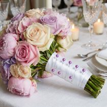 Article Épingles Décoratives à Tête Perlée Violet Ø10mm 60mm - Lot de 50