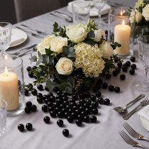 Article Perles de décoration noires Ø8mm 250 pièces