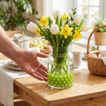 Article Perles décoratives vert pomme Ø8 mm - Lot de 250