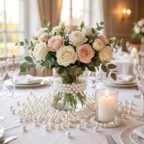 Article Perles décoratives blanches Ø8mm 250 pcs