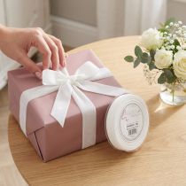Article Ruban en velours blanc 20 mm x 10 m pour décoration et emballage