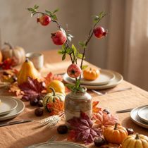Article Branche de grenadier artificielle avec fruits rouges, 68 cm, décoration de table