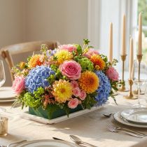 Article Mousse florale OASIS® Table Deco medi avec plateau 25 x 9 x 5 cm - Lot de 8