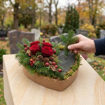 Article 2 cœurs en mousse florale OASIS® Renewal® Biolit®, 26 x 24 x 5 cm, pour compositions florales