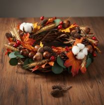 Article Pommes de aulne naturelles non traitées 3 cm 300 g marron naturel pour décoration