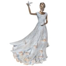 Article Figurine Femme Papillon. Sculpture décorative au design intemporel et raffiné. 41 cm.