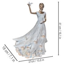 Article Figurine Femme Papillon. Sculpture décorative au design intemporel et raffiné. 41 cm.